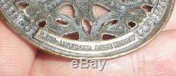 Large rare antique Norwegian David Andersen Silver 925S dragestil brooch pendant