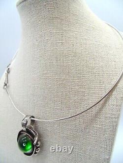 Ljungby SWEDEN Maria DRUGGE Silversmith 925 Sterling NECKLACE PENDANT & COLLAR