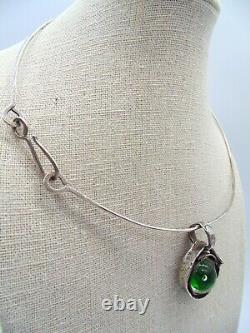 Ljungby SWEDEN Maria DRUGGE Silversmith 925 Sterling NECKLACE PENDANT & COLLAR