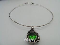 Ljungby SWEDEN Maria DRUGGE Silversmith 925 Sterling NECKLACE PENDANT & COLLAR