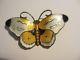 Magnificent Large 2 Hroar Prydz Norway Sterling Guilloche Enamel Butterfly #2