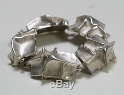 Matti Hyvarinen Vintage Finnish Modernist Sterling Silver Bracelet