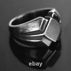 Men Ring Nordic Ring Vintage Antique Black Scandinavian Ring Party Jewelry 7-11