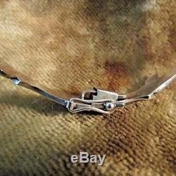 Mid Century HANSEN/Sweden/Sterling Silver Leaf Bracelet/EXCELLENT