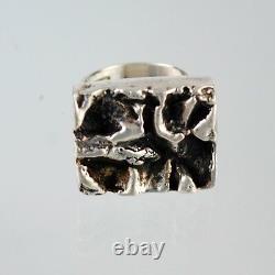 Modern Sterling Ring Bengt Hallberg Koping, Sweden 1969