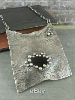 Modernist Artist Owe Johansson Finland 925S Sterling Silver Pendant / Necklace