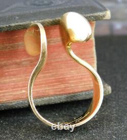 Modernist Rey Urban Fausing Denmark Abstract 750 18K Yellow Gold Ring