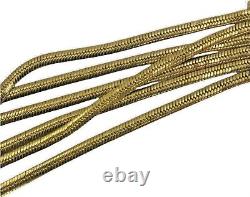 Monet Necklace Six Strand Multistrand Gold Plated Collar Choker Vintage Signed g