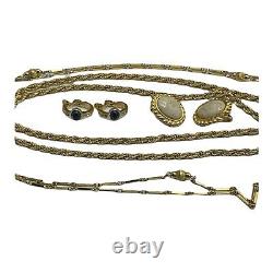 Monet jewelry lot Two Necklaces Two Earrings Vintage All Items Stamped