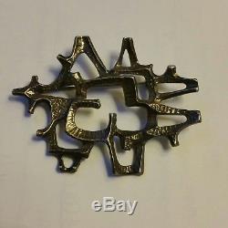 NORWAY Else Paul Hughes (E&P Studio) Sterling Silver BROOCH from th 60th