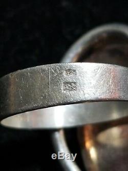N. E. From Rose Quartz Ring Sterling Silver 925s Denmark