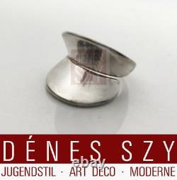 Nanna Ditzel jewelry design Georg Jensen handmade silver ring 93 space age