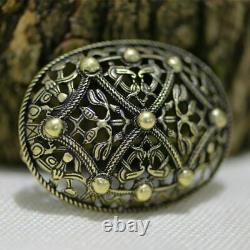 Nordic Viking Brooch Sweden Scandinavian Brosch Jewelry Talisman Vintage Pin