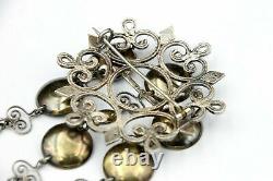 Norway Bunad Jewelry Pin by Nils M Elvik 830S Silver Vintage width 2