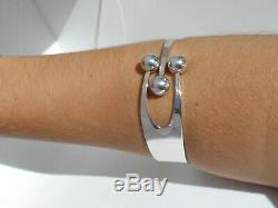 Norway Vintage Modernist Anna Greta Eker 925 Sterling Silver Jester Bracelet