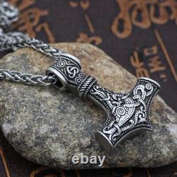 Odin Thor's hammer mjolnir pendant viking necklaces pendant jewelry scandinavian