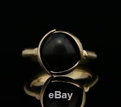 Ole Lynggaard Lotus Ring 18K Gold & Black Onyx A1003