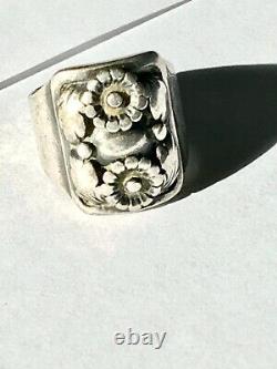 One of a kind Denmark Danish sterling silver ring early Erik From modernist sz 6
