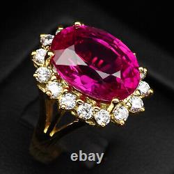 Orchids Pink Rubellite Tourmaline 13.60Ct 925 Sterling Silver Handmade Rings