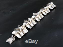 Original Matti J Hyvarinen 925 Sterling Silver Bracelet Finish Modernist Design