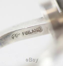 Pekka Piekainen, Auran Kultaseppä Oy Finland 1975 Modernist Sterling Silver Ring