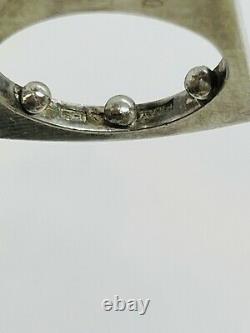 Pekka Piekainen Finland Vintage Sterling Silver Modernist Rare Ball Ring