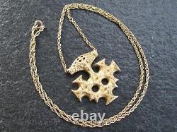 Pendant Silver 925 Gold Plated with Chain Hiddensee Thor Hammer Viking