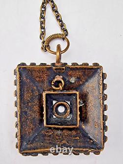 Pentti Sarpaneva Finland bronze pendant necklace vintage Nordic Finnish design