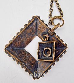 Pentti Sarpaneva Finland bronze pendant necklace vintage Nordic Finnish design