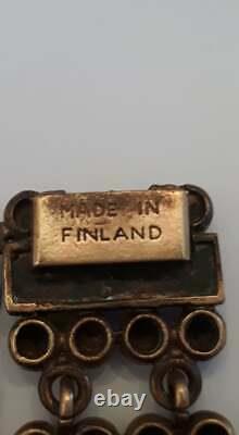 Pertti Peuri bronze bracelet Finland vintage Finnish Scandinavian 1960-70s