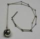 Poul Havgaard Earth Modernist Sterling Pendant With Link Necklace Lapponia Finland