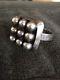 RARE Erik Granit Finland Sterling Silver Modernist Bead Ball Ring Size 6