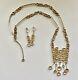 RARE Juhls Tundra Silver Necklace and Earrings, Norway c 1960