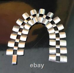 RARE SVAN Sweden 1959 Modernist Sterling Silver Bracelet Geometric Mid Century
