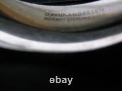 RARE Vintage David Andersen Sterling Silver bracelet Norway Norwegian 1 once 925