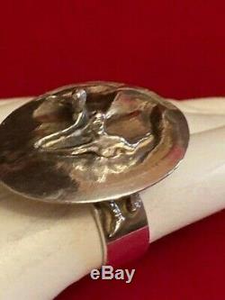 REDUCED! BJORN WECKSTROM, Lapponia 1971 Space Series 925 STERLING RING FINLAND
