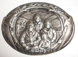 Rare Antique Norwegian Silver 830S brooch Norway Lap family dragon dragestil