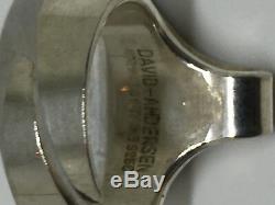 Rare David Andersen Sterling Silver enamel ring Norway Norwegian