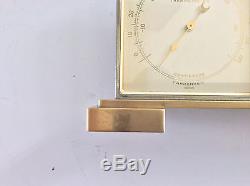 Rare Estate 20' 30's Swiss Brevet 8 Day Georg Jensen Art Deco Desk Clock Set