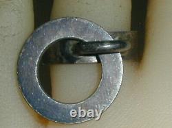 Rare Hans Hansen Denmark Sterling Modernist Dangle Ring- Size 6 1/4