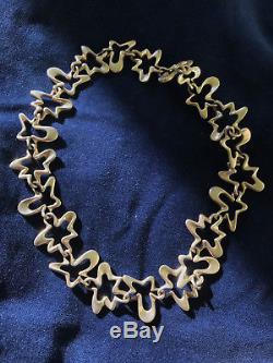 Rare Iconic Mid-Century Modernist Henning Koppel Silver Necklace (Georg Jensen)