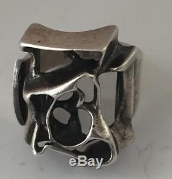 Rare Modernist Ring Uni David Andersen Norway Sterling Silver 925 Handmade