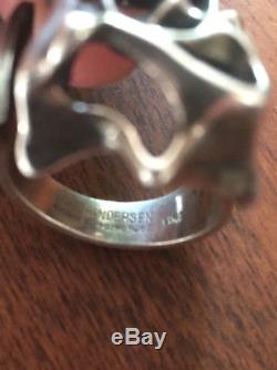 Rare Modernist Ring Uni David Andersen Norway Sterling Silver 925 Handmade