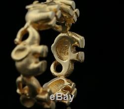 Rare Ole Lynggaard Elephant Ring 18K Gold A1192