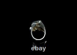 Rare SGS Sterling Silver Swedish Large Ring Vintage Ring, Scandinavian Jewelry