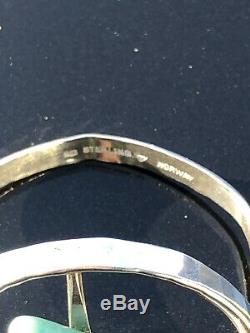Rare Tone Vigeland Sterling Silver bracelet Norway Norwegian Amazonite