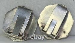 Rare Vintage Antique 1930's Anders A Ring Denmark Sterling Silver Dress Clips