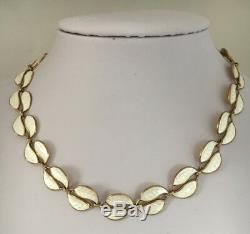 Scandinavian David Anderson Demi-Parure boxed vintage necklace, bracelet, brooch