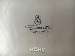 Scandinavian David Anderson Demi-Parure boxed vintage necklace, bracelet, brooch