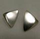 Sterling Silver Modernist Clip Earrings by Hans Hansen for Georg Jensen Denmark